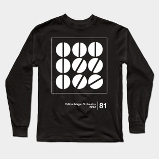 YMO / Minimalist Style Graphic Design Long Sleeve T-Shirt